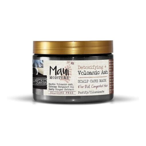 Maui Moisture Detoxifying Volcanic Ash Scalp Care Mask, Coconut, 12 Ounce