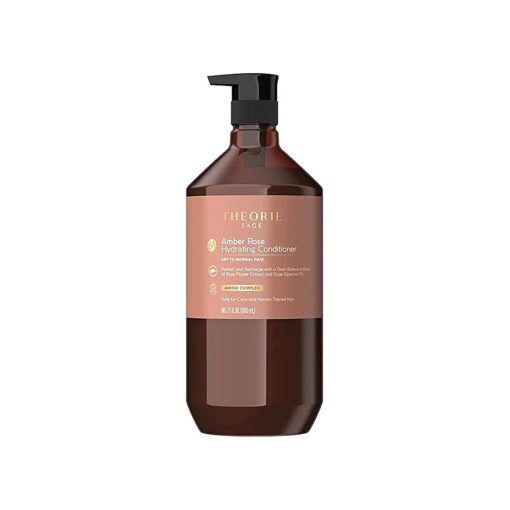 Theorie Amber Rose Hydrating Conditioner- Refresh & Hydrate, Irresistible Scent of Rose, Jasmine & Amber, Suited For All Hair Types-Color & Keratin Treated Hair, 800ML