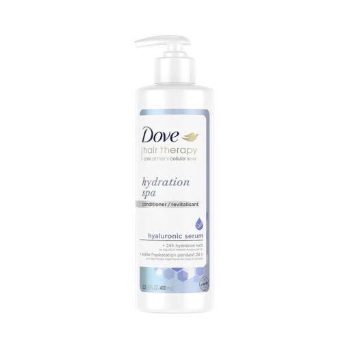 Dove Hair Therapy Conditioner for Dry Hair Hydration Spa Hair Conditioner with Hyaluronic Serum 13.5 fl oz