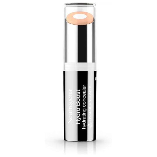 Neutrogena Hydro Boost Hydrating Concealer Stick for Dry Skin, Oil-Free, Lightweight, Non-Greasy and Non-Comedogenic Cover-Up Makeup with Hyaluronic Acid, 10/Fair, 0.12 Oz