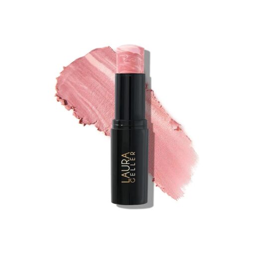 LAURA GELLER NEW YORK Italian Marble Blush Makeup Stick | Cream Finish Marbleized Blush for Cheeks, Pink Fiore