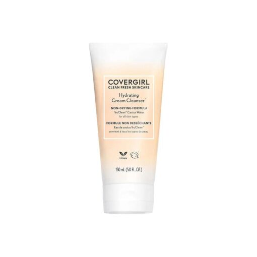 COVERGIRL Clean Fresh Skincare Hydrating Cream Cleanser, 5 Fl Oz