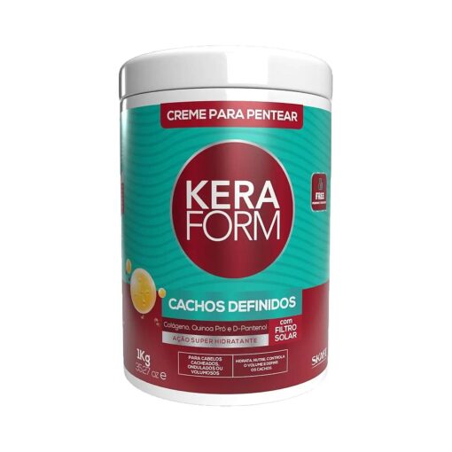 Linha Keraform - Creme Para Pentear Cachos Definidos 1000 Gr - ( Keraform Collection - Defined Curls Combing Cream Net 35.24 Oz )