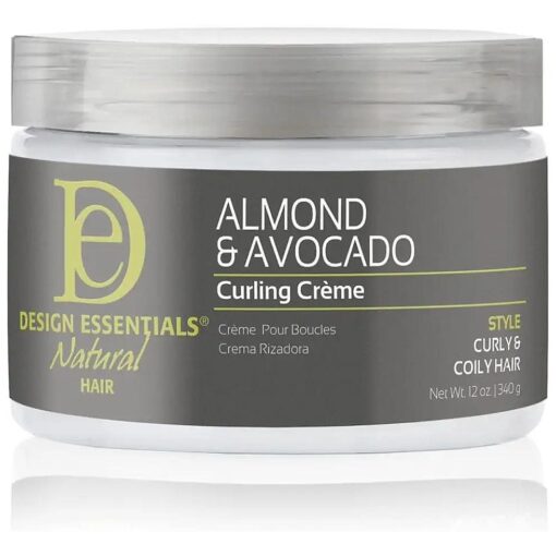 DESIGN ESSENTIALS Natural Almond & Avocado Curling Creme, 12 Ounce