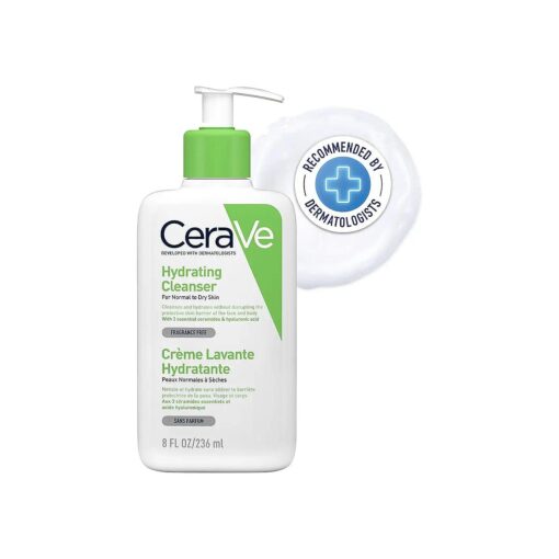 CeraVe Hydrating Cleanser | 236ml/8oz | Daily Face & Body Wash for Normal to Dry Skin