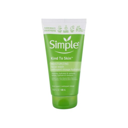 Simple Kind to Skin Face Wash Cleanser for All Skin Types Moisturizing Cleanses and Hydrates 5 oz