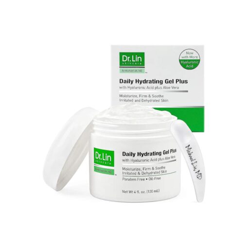 Daily Hydrating Gel - Repair Face Moisturizer - Oil-Free Facial Moisturizer for Dry, Acne-Prone, and Sensitive Skin - Water-Based Face Cream with Hyaluronic Acid & Aloe Vera - 4 Oz