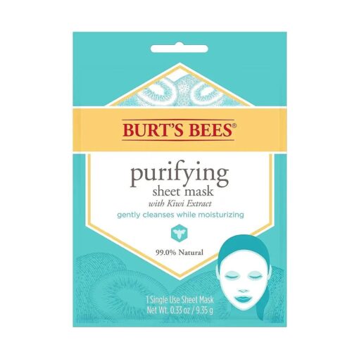 Burt 's Bees Purifying Sheet Mask With Kiwi Extract Mask, 0.33 Ounce