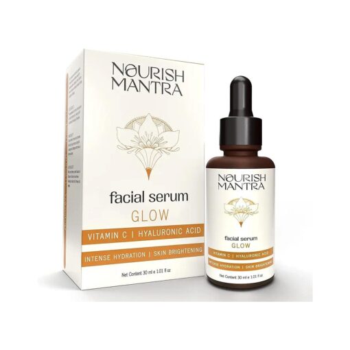 Nourish Mantra Glow Serum | Vitamin C & Vitamin E | No Parabens & Sulphates | Glow serum for oily & dry skin