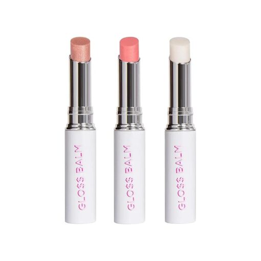 Petite 'n Pretty Full Size Glo $ $ Lip Balm Trio Set - Makeup for Kids, Tweens, Teens- Hydrating, Lightweight Lip Gloss, Made in the USA ( Shine Bright, Sell Out, Stocks and Bronze )