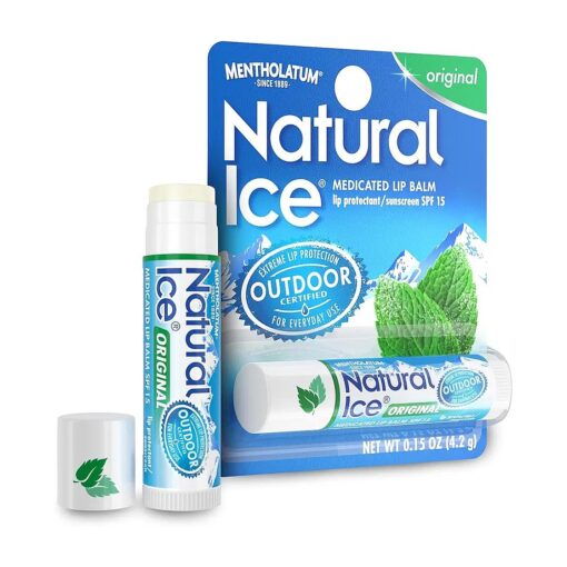 Natural Ice Original SPF 15 Medicated Lip Balm - 12 Count Pack