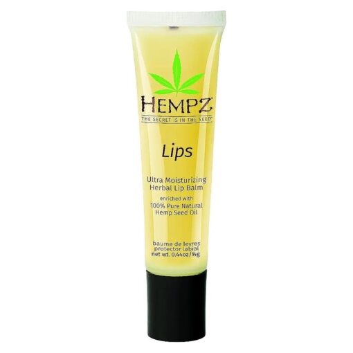 HEMPZ Herbal Ultra Moisturizing Lip Balm - Lip Treatment for Dry Cracked Lips, Provides Hydration and Nourishment for Men and Women - Premium, 100 % Pure Natural Hemp Seed Oil - .44 oz