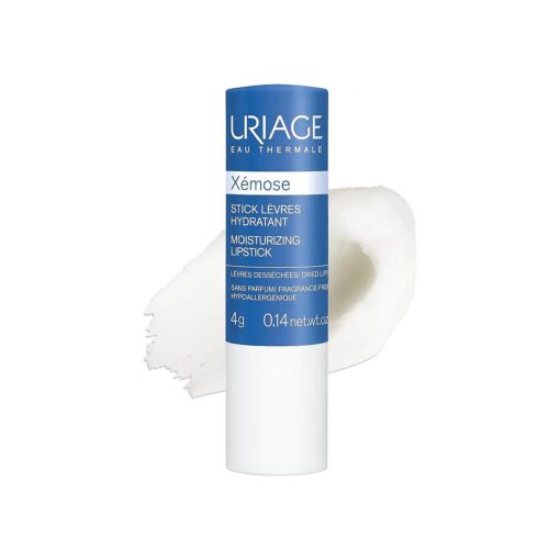 Uriage Xemose Moisturizing Lipstick - Ultra Hydrating, Shea Butter, Vitamin C, Hyaluronic Acid, 0.14 oz