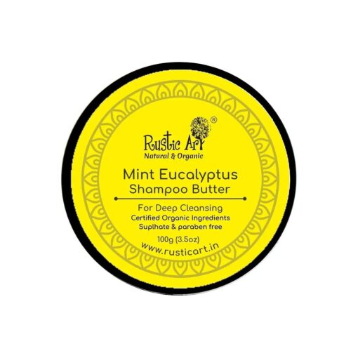 Mint Eucalyptus Shampoo Butter | Sulphate & Paraben Free | Hydrating & Moisturizing, Reduces Hair Fall | 3.5 Oz