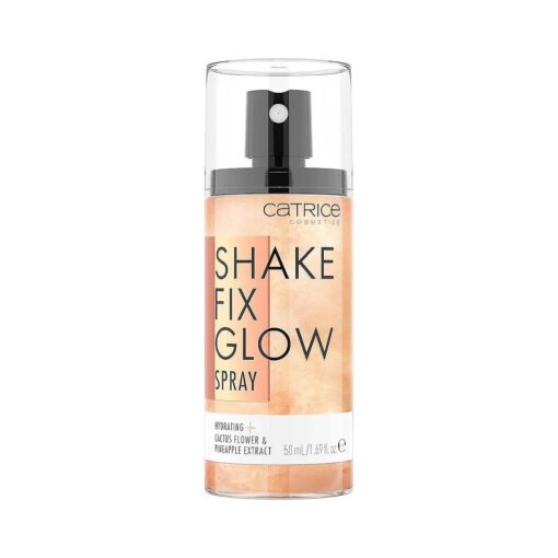 Catrice | Shake Fix Glow Spray | Sets Makeup and Hydrates Skin | Made With Cactus Blossom and Pineapple Extract | Oil Free, Paraben Free, Gluten Free | Vegan & Cruelty Free