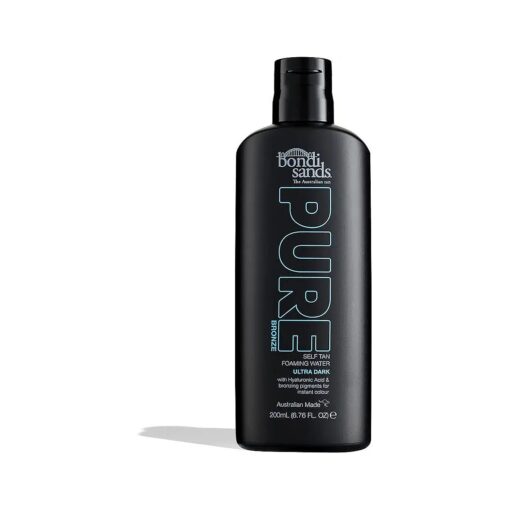 PURE Self-Tanning Foaming Water | Hydrates with Hyaluronic Acid for a Flawless Tan, Fragrance Free, Cruelty Free, Vegan | 6.76 Oz/200 mL