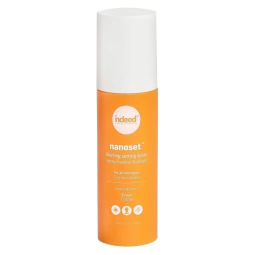 Indeed Labs Nanoset Blurring Setting Spray - Made With Ectoin - Lightweight, Long Lasting, Mattifying, Revitalizes, Controls Shine, Refreshes, Hydrates, All-Day Wear ( Setting Spray )