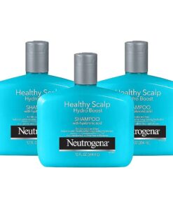 Neutrogena Moisturizing Healthy Scalp Hydro Boost Shampoo for Dry Hair and Scalp, with Hydrating Hyaluronic Acid, pH-Balanced, Paraben & Phthalate-Free, Color-Safe, 12 Fl Oz ( pack of 3 )