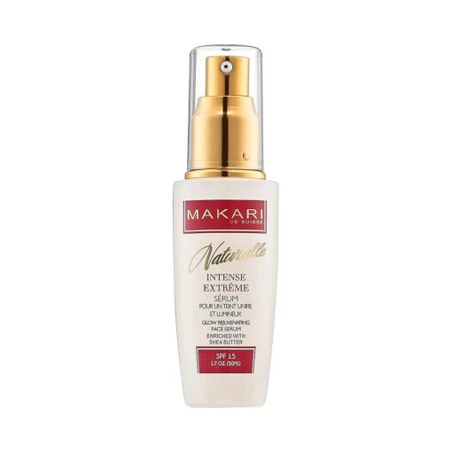 Makari Intense Extreme Toning Spot Treatment Serum SPF15 ( 1.7 oz ) | Skin-Rejuvenating Serum with Shea Butter for Dry to Normal Skin Types | Helps Fade Blemishes, Soothe Wrinkles, and Brighten Skin