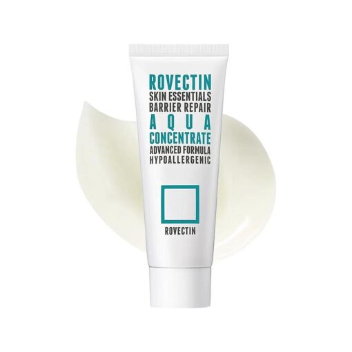 ROVECTIN Aqua Concentrate Facial Moisturizer- Skin Barrier Repair with Astaxanthin, Hyaluronic Acid, Niacinamide | Intense Hydrating Cream | Fragrance Free, Vegan, Korean Skincare ( 2.1 fl oz )