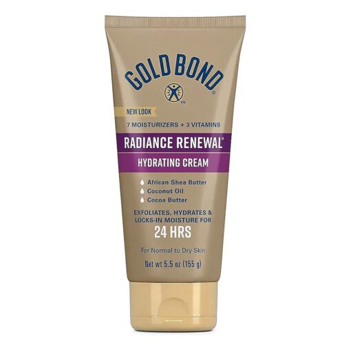 Gold Bond Radiance Renewal Hydrating Skin Cream, 5.5 oz, ( Pack of 3 ), for Visibly Dry Skin