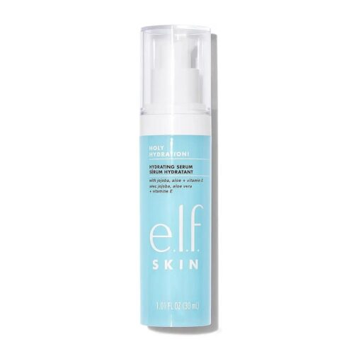 e.l.f, SKIN Hydrating Serum, Soothes & Protects Skin, Infused With Jojoba, Aloe, Vitamin E, Grape & Shea Butter, Vegan & Cruelty-Free, 1.01 Oz