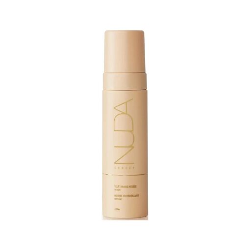 Nuda Self Tanning Mousse | Lightweight Sunless Tanning Lotion | Cruelty Free Body Self Tanner Mousse with Natural Ingredients | Bronzing Lotion at Home ( 200mL, Medium )