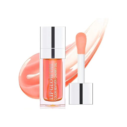 Lip Oil Hydrating Tinted Balm, Plump Gloss Care Transparent Toot Tinted, Glass Glow Fresh Texture & Non-sticky, Nourishing Repairing Lightening Lip Lines Care Products ( 001 # )