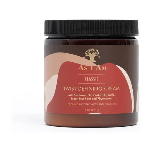 As I Am Twist Defining Cream - 8 Ounce - with Castor oil and Phytosterols