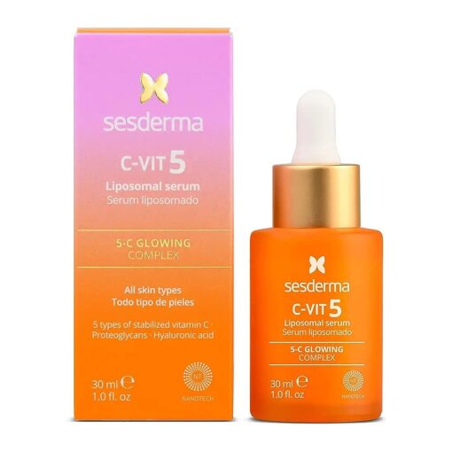 Sesderma C-VIT 5 Fusion Vitamin C Serum | Boosted Hydration, Radiant Glow, Antioxidant Defense | Targets Pigmentation | Pro Skincare Formula | 1.0 fl, oz