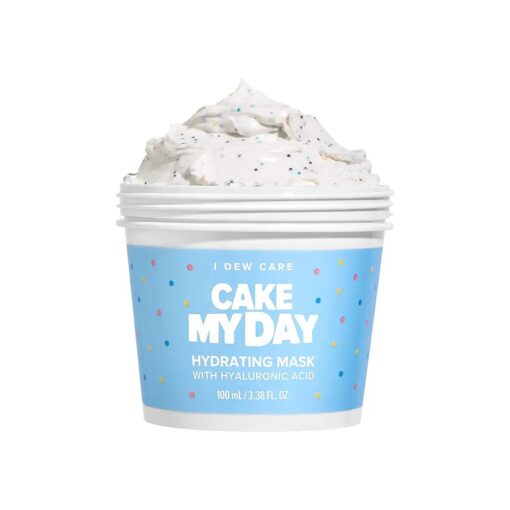 I DEW CARE Wash-Off Face Mask - Cake My Day | Hydrating, Refreshing for Dry Skin with Hyaluronic Acid, 3.38 Oz