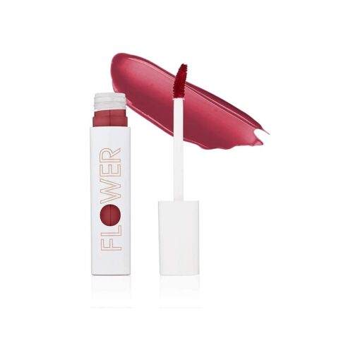 FLOWER BEAUTY By Drew Barrymore Bitten Lip Stain - Long-Lasting Color - Hydrating + Water-Based Formula - Gel-Like Texture - ( Tempt )