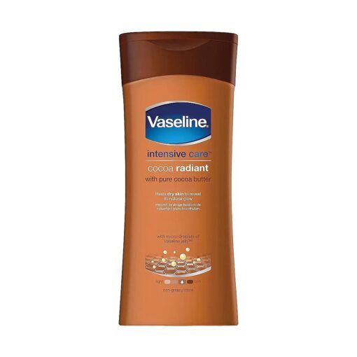 Vaseline Essential Moisture Cocoa Radiant Lotion 200ml Pack of 3