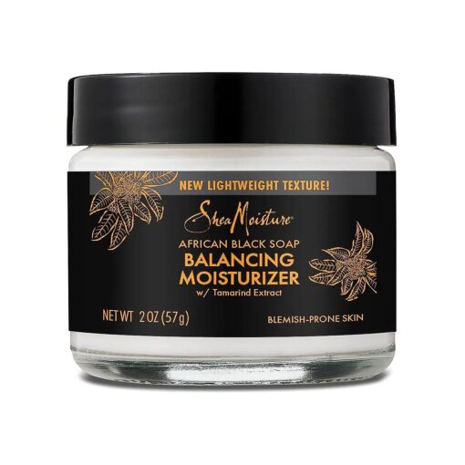 Balancing Moisturizer for Dry Skin African Black Soap with Shea Butter 2 oz