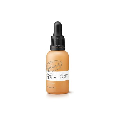 UpCircle Organic Face Serum With Coffee Oil 1oz - Vitamin C, Rosehip Oil Fades Dark Spots + Sea Buckthorn Keeps Skin Supple - Natural Hydrating Facial Oil - Vegan + Cruelty-Free