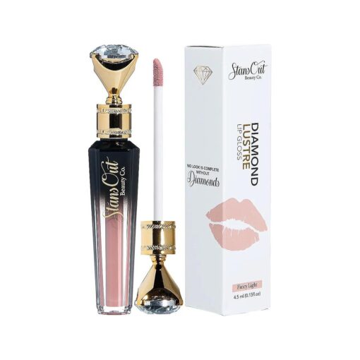 StansOut Beauty Diamond Lustre Fancy Light Hydrating Lip Gloss | Cute Nude Moisturizing Butter-Smooth Colors | Shades for Naturally Plump & Pout, Sparkling clear finishes & Glossy Choices .