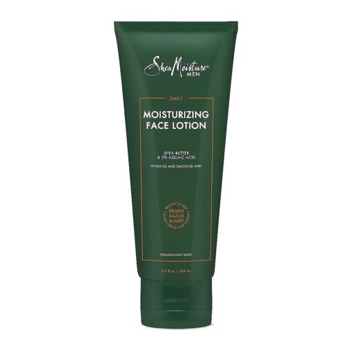 SheaMoisture Men Lotion for Soft, Smooth Skin Daily Moisturizing Face Lotion Dermatologist-Tested Skin Care Proven to Prevent Razor Bumps When Using Our System 3.5 oz