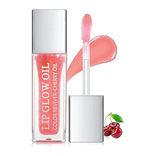 Hydrating Lip Glow Oil, Plumping Lip Gloss Transparent Lip Oil Tinted for Lip Care and Dry Lips, Non Sticky, Shiny and Moisturizing ( 03 )