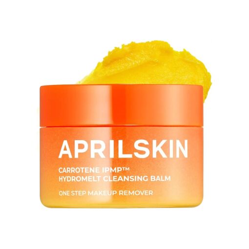 Aprilskin Carrotene IPMP Hydromelt Double Cleansing Makeup Remover Oil Balm | Vegan | Blackheads Remover | Non-comedogenic | Korean Makeup Cleanser | Korean Skin Care | Kbeauty | Travel Size