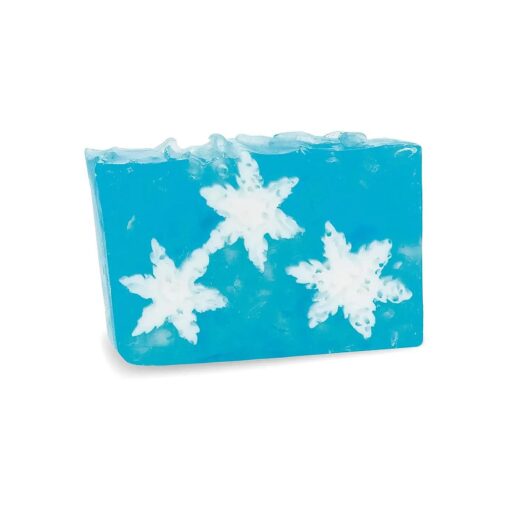 Primal Elements Glycerin Christmas Bar Soap | Helps All Skin Types, Sensitive, Oily & Dry Skin | NO PARABENS, VEGAN, GLUTEN FREE, 100 % VEGETABLE BASE - ( Snowflakes )