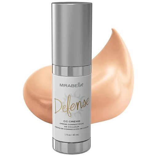 Defense CC Creme Hydrating, Soothing Full Coverage Foundation with Mineral SPF 20, CC Cream Foundation with Sunscreen and Hyaluronic Acid Delivers Oil Control with Salicylic Acid, Light