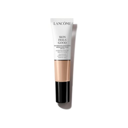 Lancome Skin Feels Good Hydrating Tinted Moisturizer with SPF 23 - Oil-Free & Lightweight Foundation - Sheer Coverage with Healthy Glow Finish - 025W Soft Beige