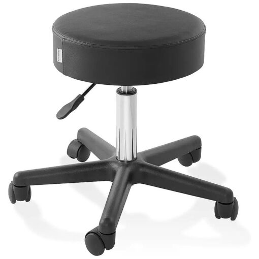 Saloniture Rolling Hydraulic Salon Stool - Adjustable Swivel Chair for Spa, Shop, Salon, Massage, Medical, Work or Office