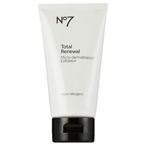 No7 Total Renewal Microdermabrasion Scrub - Hypo Allergenic Facial Exfoliator - Microdermabrasion Crystals to Reduce Fine Lines and Wrinkles - Acne Face Wash for Dark Spots, Uneven Skin Tone ( 2.5 oz )