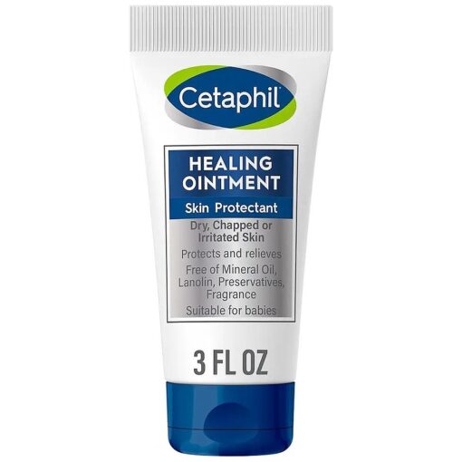 Healing Ointment, 3 oz, For Dry, Chapped, Irritated Skin, Mother 's Day Gifts, Heals and Protects, Soothes Cracked Hands and Chapped Lips, Hypoallergenic, Fragrance Free, Doctor Recommended