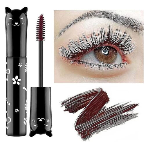 Brown Mascara Waterproof Fast Dry Eyelashes Eye Makeup Volumizing Lengthening Defining Curling Multiplying Buildable Formula