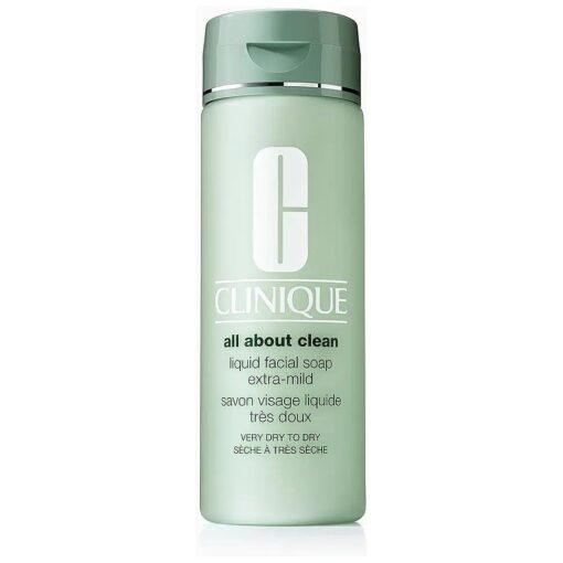 Clinique All About Clean Liquid Facial Cleanser Soap, Extra Mild, 6.7 fl, oz .