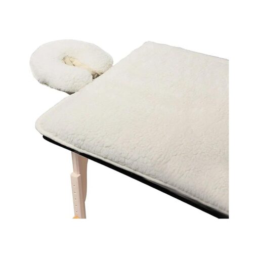 ForPro Premium Fleece Massage Pad Set, Natural, Extra Soft, Hypoallergenic, for Massage Tables, Includes Pad and Face Rest Cover, 31" W x 72" L