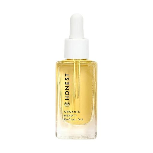 Honest Beauty Organic Facial Oil for All Skin Types | Nourishes + Replenishes | Avocado Oil, Apricot Oil, Jojoba Oil | Naturally Scented, EWG Verified, Vegan + Cruelty Free | 1 fl oz