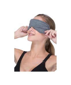 Cottonique Hypoallergenic Sleep Eye Mask Made from 100 % Organic Cotton ( Melange Grey, Free Size )